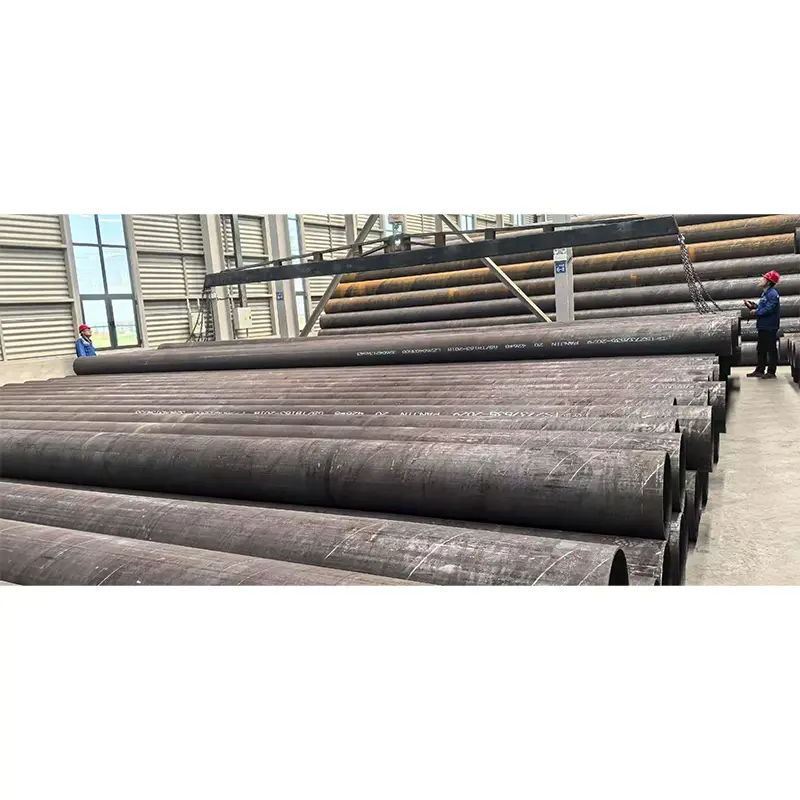 Tubo de acero sin costura negro de pared delgada
