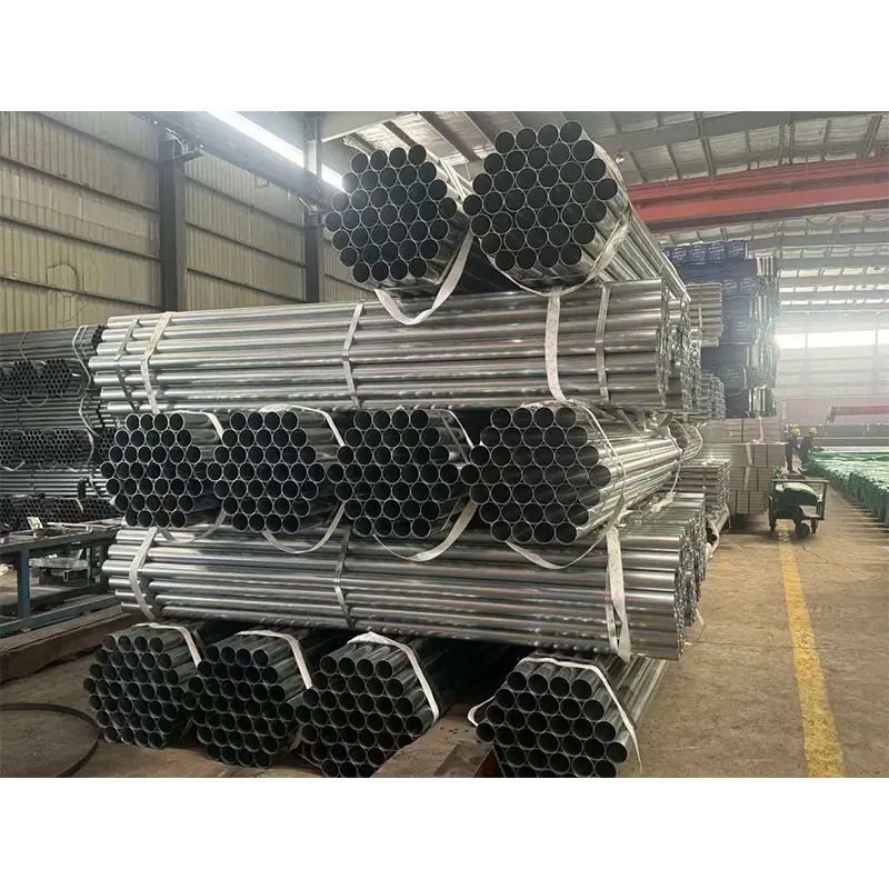 Tubo de acero redondo galvanizado en caliente de pared delgada